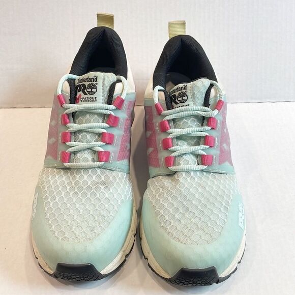 Timberland Women’s PRO Radius Composite A41GY‎ Safety Toe Sea/Pink/Yellow 8.5 M - Picture 2 of 10
